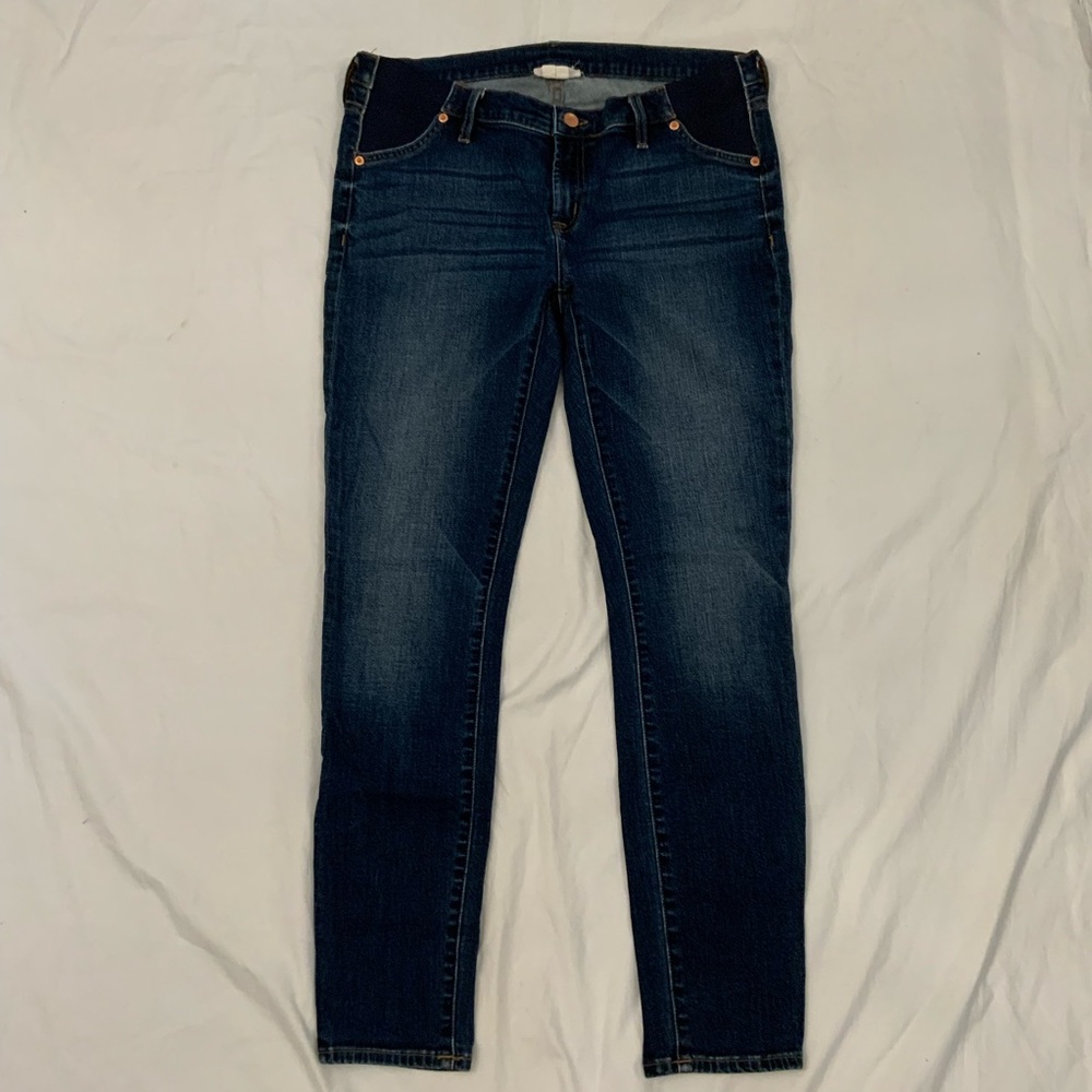 Ingrid & Isabel Dark Indigo Maternity Ankle Jeans